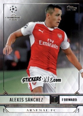 Sticker Alexis Sanchez - UEFA Champions League Showcase 2016-2017 n. 3 - Topps