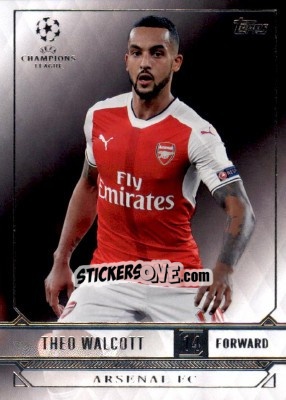 Sticker Theo Walcott - UEFA Champions League Showcase 2016-2017 n. 5 - Topps