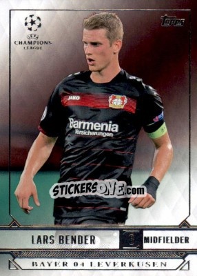 Sticker Lars Bender - UEFA Champions League Showcase 2016-2017 n. 13 - Topps