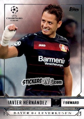 Sticker Javier Hernandez - UEFA Champions League Showcase 2016-2017 n. 14 - Topps