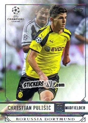 Sticker Christian Pulisic - UEFA Champions League Showcase 2016-2017 n. 25 - Topps