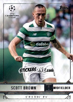 Sticker Scott Brown - UEFA Champions League Showcase 2016-2017 n. 33 - Topps