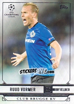 Sticker Ruud Vormer - UEFA Champions League Showcase 2016-2017 n. 48 - Topps