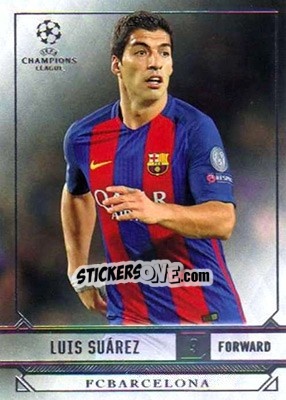 Sticker Luis Suarez - UEFA Champions League Showcase 2016-2017 n. 49 - Topps