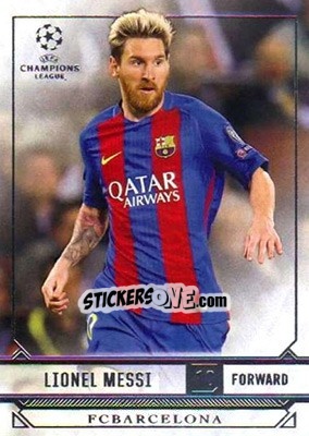 Sticker Lionel Messi - UEFA Champions League Showcase 2016-2017 n. 50 - Topps