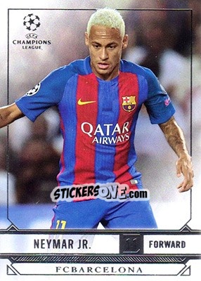 Sticker Neymar Jr - UEFA Champions League Showcase 2016-2017 n. 51 - Topps