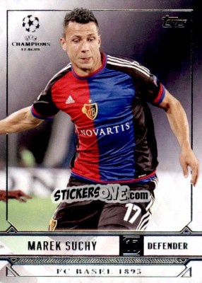 Sticker Marek Suchy - UEFA Champions League Showcase 2016-2017 n. 58 - Topps