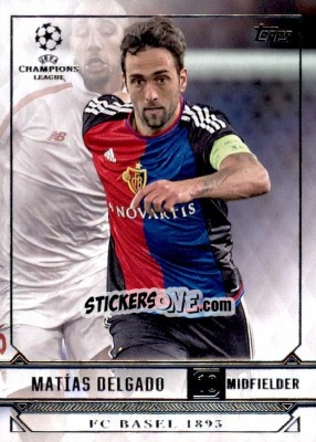 Sticker Matias Delgado - UEFA Champions League Showcase 2016-2017 n. 59 - Topps