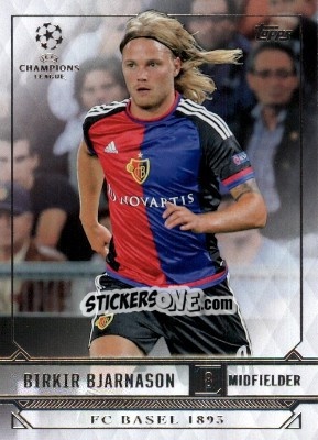 Sticker Birkir Bjarnason - UEFA Champions League Showcase 2016-2017 n. 61 - Topps