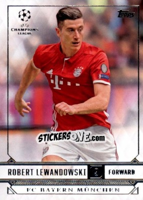 Sticker Robert Lewandowski - UEFA Champions League Showcase 2016-2017 - Topps