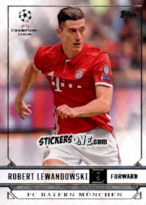 Sticker Robert Lewandowski - UEFA Champions League Showcase 2016-2017 n. 62 - Topps
