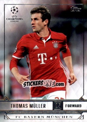 Sticker Thomas Muller - UEFA Champions League Showcase 2016-2017 n. 66 - Topps