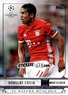 Sticker Douglas Costa - UEFA Champions League Showcase 2016-2017 n. 67 - Topps