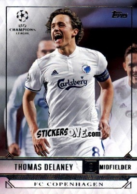 Sticker Thomas Delaney - UEFA Champions League Showcase 2016-2017 - Topps