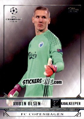 Sticker Robin Olsen - UEFA Champions League Showcase 2016-2017 n. 72 - Topps