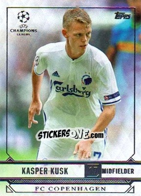 Sticker Kasper Kusk - UEFA Champions League Showcase 2016-2017 n. 74 - Topps