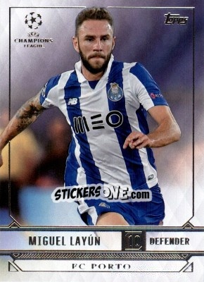 Sticker Miguel Layun - UEFA Champions League Showcase 2016-2017 n. 82 - Topps