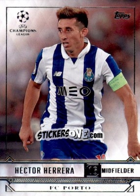Sticker Hector Herrera - UEFA Champions League Showcase 2016-2017 n. 84 - Topps