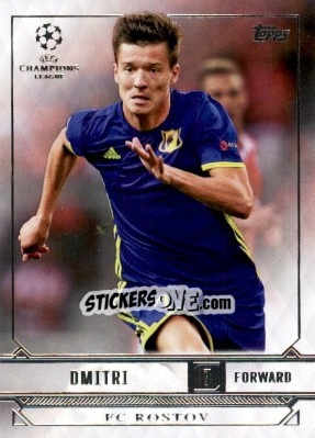 Sticker Dmitri Poloz - UEFA Champions League Showcase 2016-2017 n. 89 - Topps