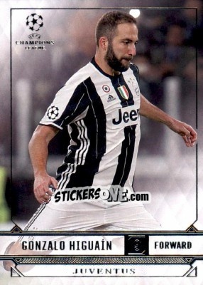 Sticker Gonzalo Higuain - UEFA Champions League Showcase 2016-2017 - Topps