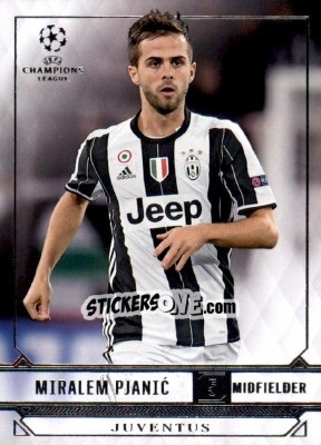 Sticker Miralem Pjanic - UEFA Champions League Showcase 2016-2017 n. 103 - Topps