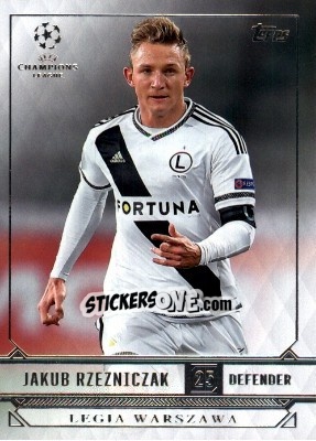 Sticker Jakub Rzezniczak - UEFA Champions League Showcase 2016-2017 n. 110 - Topps