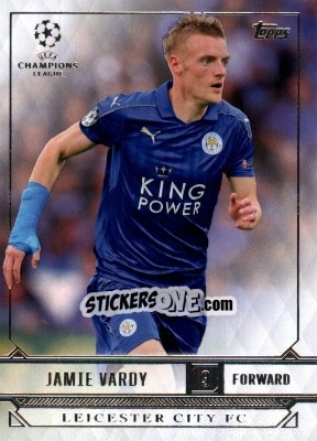 Sticker Jamie Vardy - UEFA Champions League Showcase 2016-2017 n. 112 - Topps
