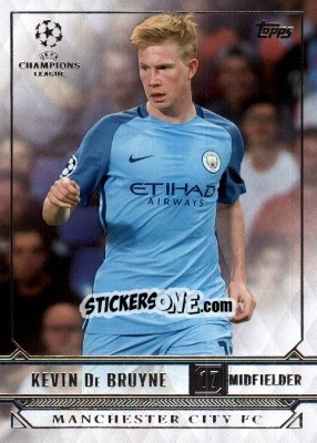 Sticker Kevin De Bruyne - UEFA Champions League Showcase 2016-2017 n. 125 - Topps