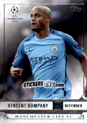 Sticker Vincent Kompany - UEFA Champions League Showcase 2016-2017 n. 129 - Topps