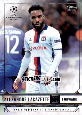 Sticker Alexandre Lacazette - UEFA Champions League Showcase 2016-2017 n. 133 - Topps
