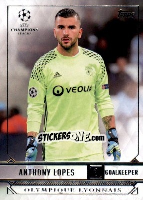 Sticker Anthony Lopes - UEFA Champions League Showcase 2016-2017 n. 134 - Topps