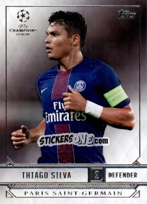 Sticker Thiago Silva - UEFA Champions League Showcase 2016-2017 n. 139 - Topps