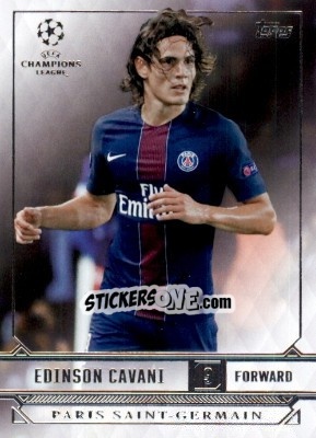 Sticker Edinson Cavani - UEFA Champions League Showcase 2016-2017 n. 140 - Topps