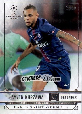 Sticker Layvin Kurzawa - UEFA Champions League Showcase 2016-2017 n. 144 - Topps