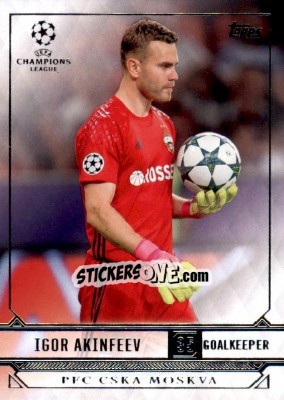 Sticker Igor Akinfeev - UEFA Champions League Showcase 2016-2017 n. 146 - Topps