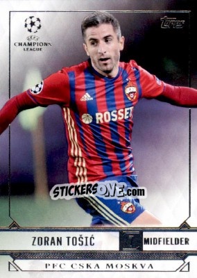 Sticker Zoran Tosic - UEFA Champions League Showcase 2016-2017 n. 149 - Topps