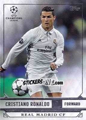 Sticker Cristiano Ronaldo - UEFA Champions League Showcase 2016-2017 n. 157 - Topps