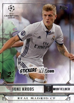 Sticker Toni Kroos - UEFA Champions League Showcase 2016-2017 n. 161 - Topps