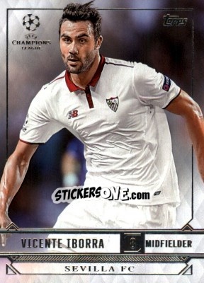 Sticker Vicente Iborra - UEFA Champions League Showcase 2016-2017 n. 166 - Topps