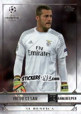Sticker Julio Cesar - UEFA Champions League Showcase 2016-2017 n. 173 - Topps