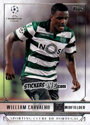 Sticker William Carvalho - UEFA Champions League Showcase 2016-2017 n. 177 - Topps