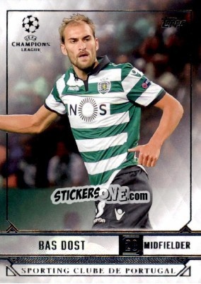 Sticker Bas Dost - UEFA Champions League Showcase 2016-2017 n. 181 - Topps