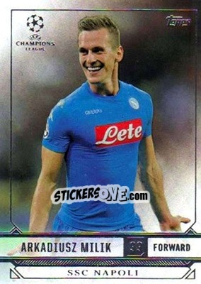 Sticker Arkadiusz Milik - UEFA Champions League Showcase 2016-2017 n. 182 - Topps