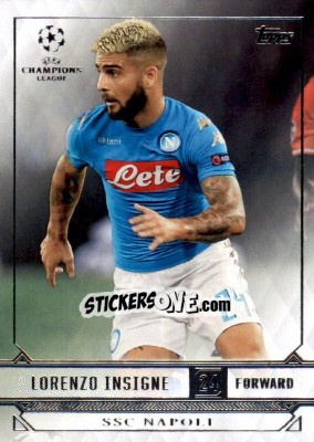 Sticker Lorenzo Insigne - UEFA Champions League Showcase 2016-2017 n. 184 - Topps