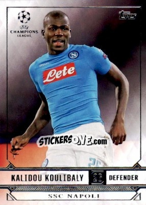 Sticker Kalidou Koulibaly - UEFA Champions League Showcase 2016-2017 n. 185 - Topps