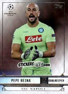 Sticker Pepe Reina - UEFA Champions League Showcase 2016-2017 n. 187 - Topps
