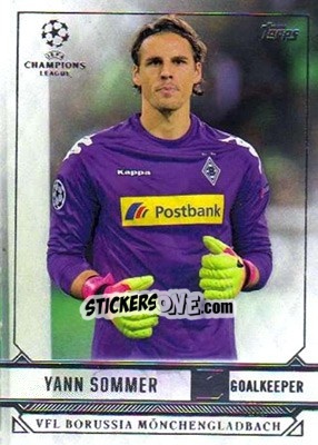 Sticker Yann Sommer - UEFA Champions League Showcase 2016-2017 n. 198 - Topps