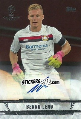 Sticker Bernd Leno - UEFA Champions League Showcase 2016-2017 n. CLA-BL - Topps
