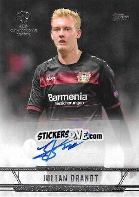 Sticker Julian Brandt - UEFA Champions League Showcase 2016-2017 - Topps