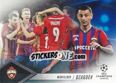 Sticker Alan Dzagoev - UEFA Champions League Showcase 2016-2017 n. CP-ADZ - Topps